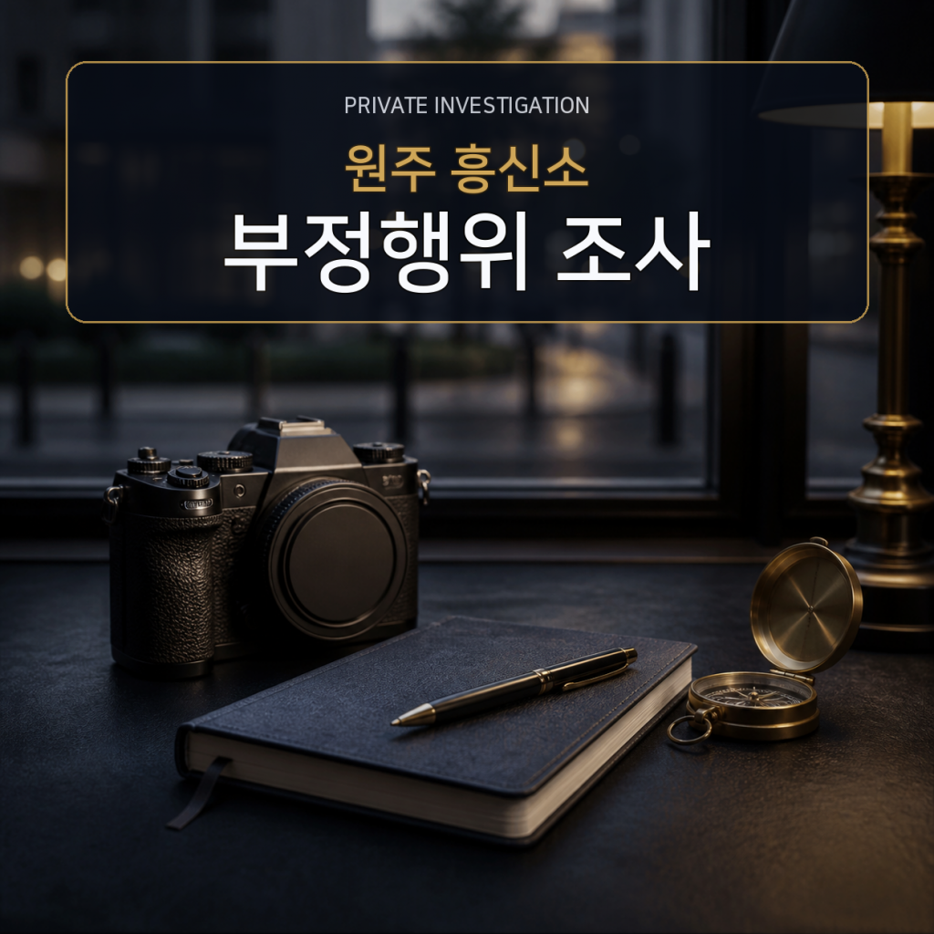 원주 부정행위 사실조사 전문 흥신소